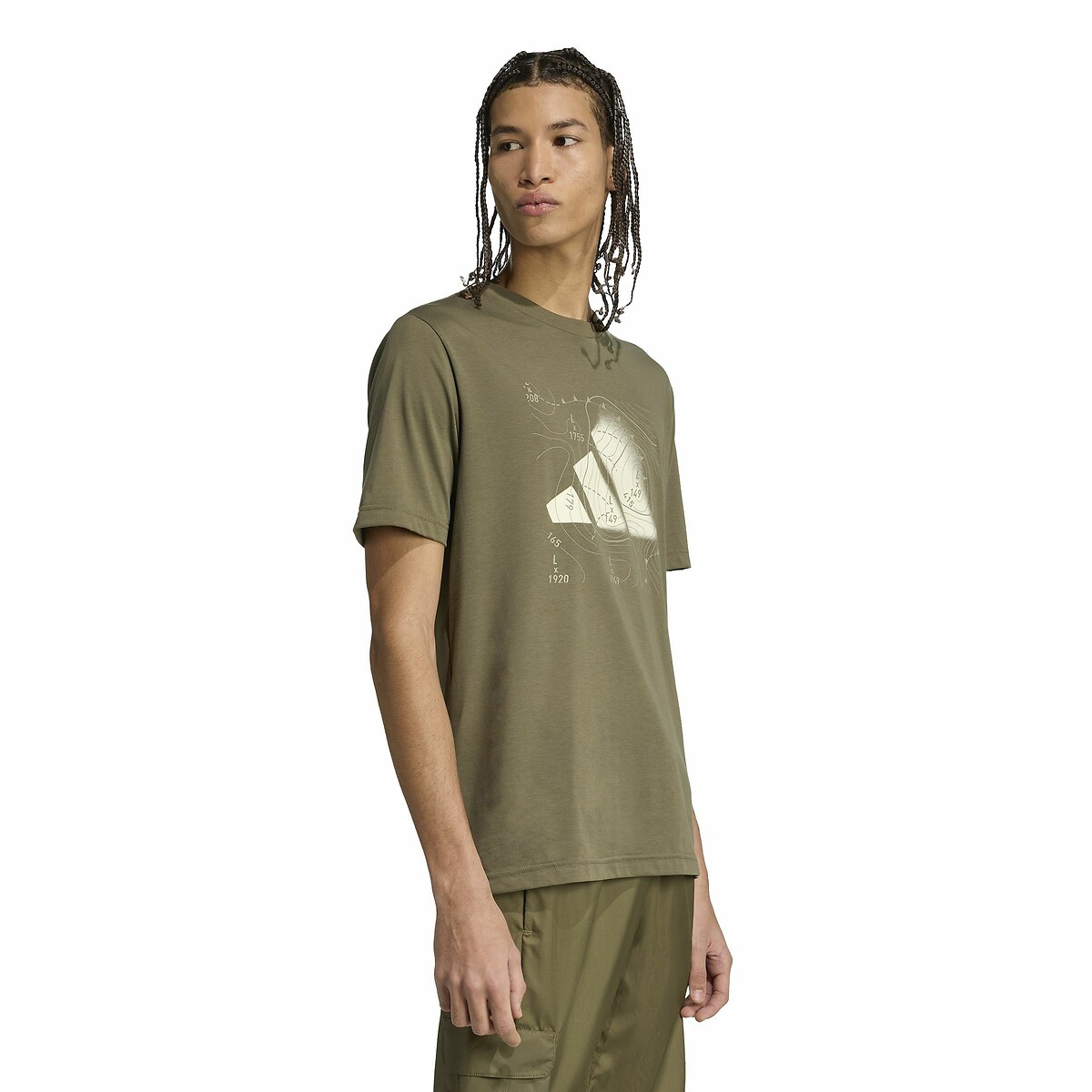 ADIDAS ROUPAS ESPORTIVAS<br>Camiseta de manga curta com estampa
