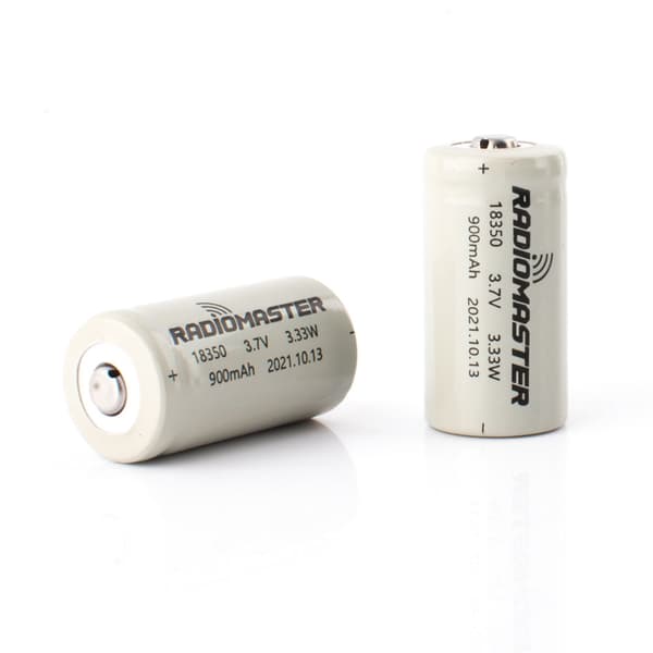 RadioMaster 900mah 3.7V Li-Ion 18350 2stk