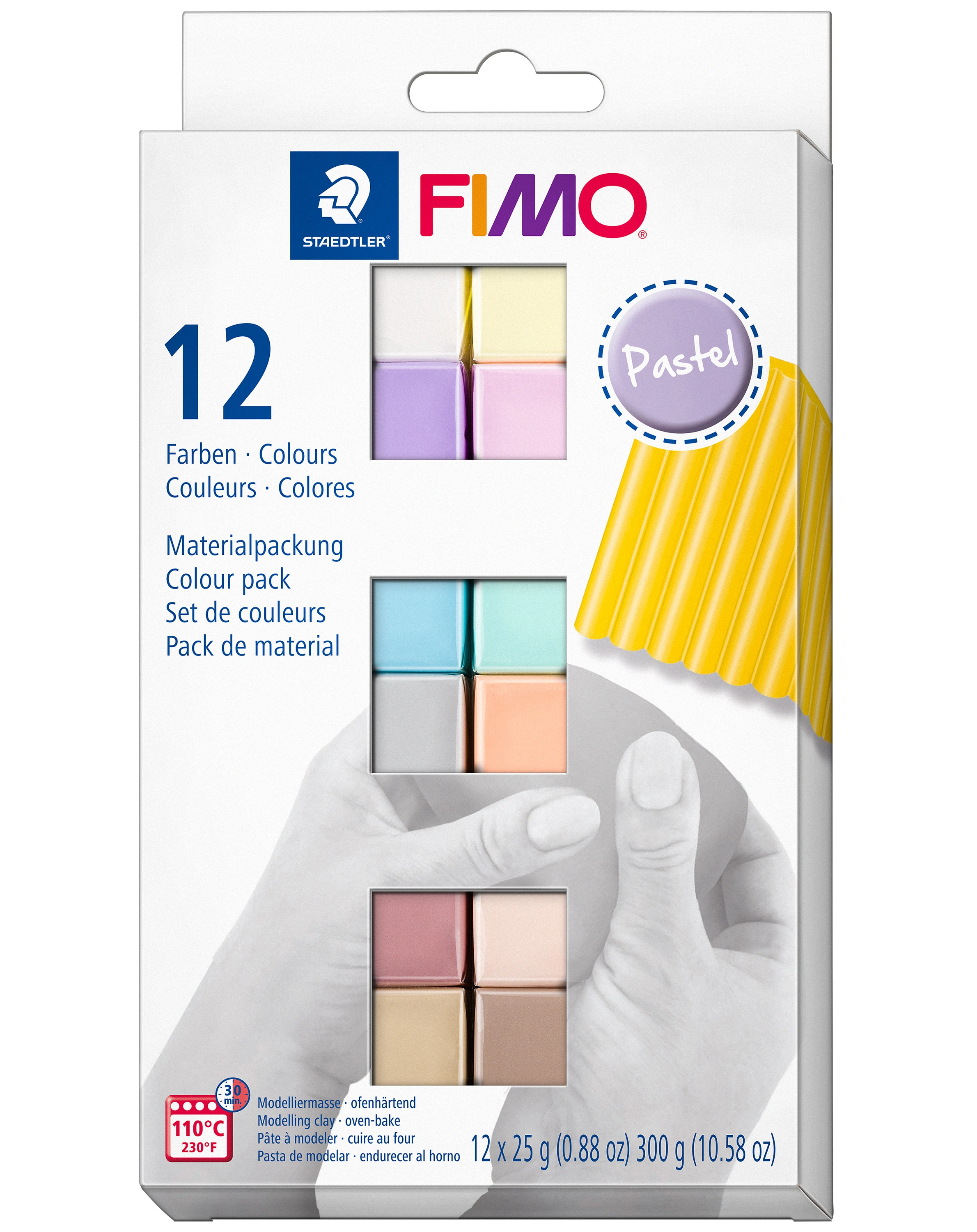 8023 C12-3 FIMO® soft PASTELL in 12 Farben