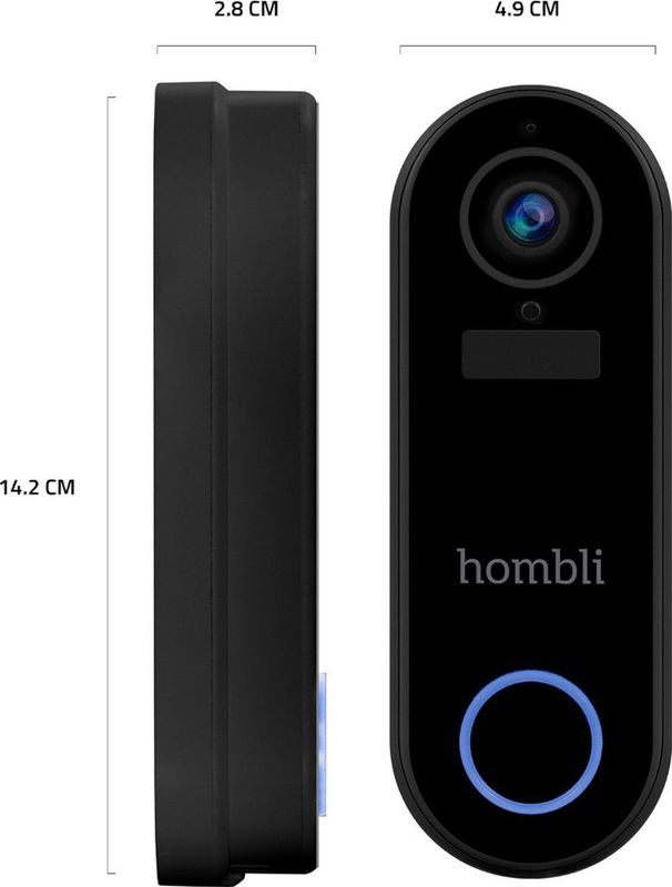 Hombli - Smart Doorbell 2 - Deurbel - Wit - Inclusief Chime 2