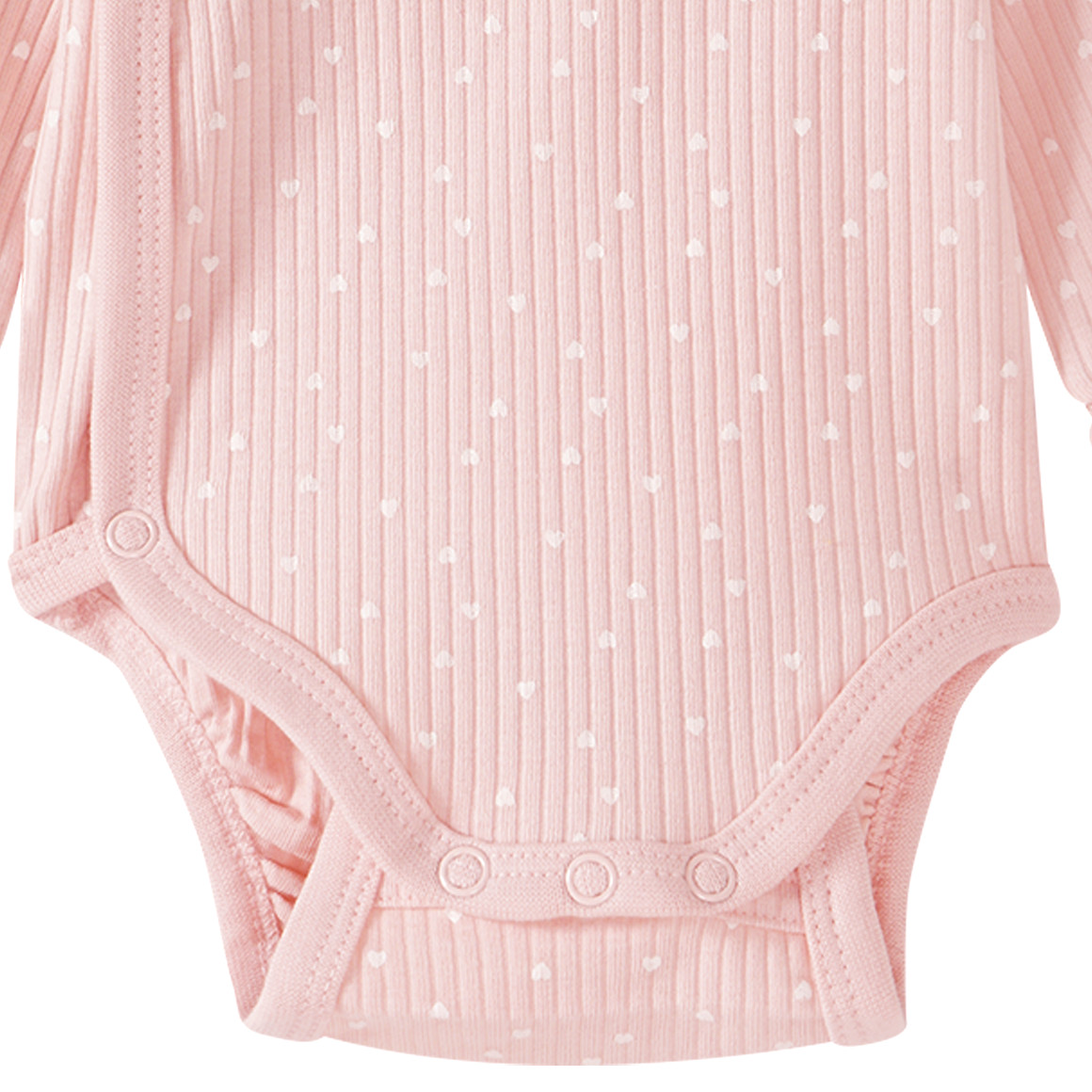 Topomini Newborn Wickelbody mit Mitwachs-Funktion hellrosa
