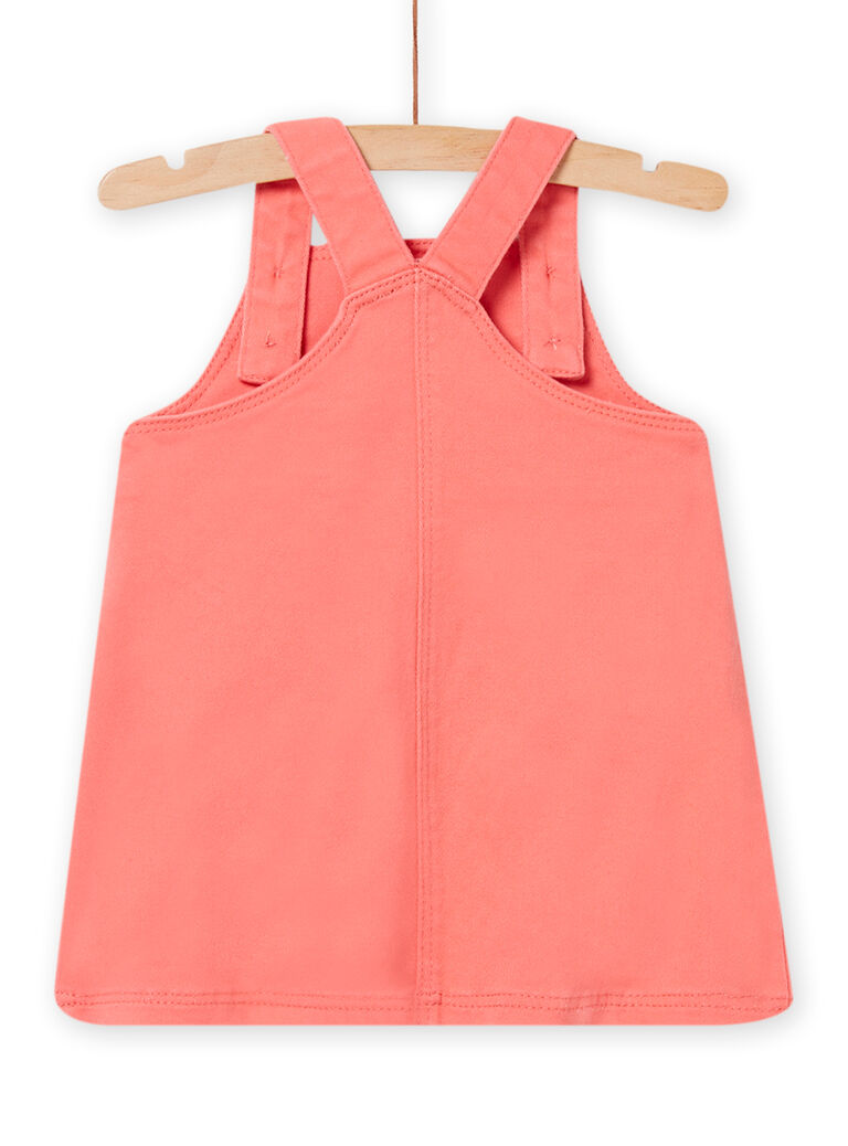 Robe rose nude à motifs fantaisie bébé fille
