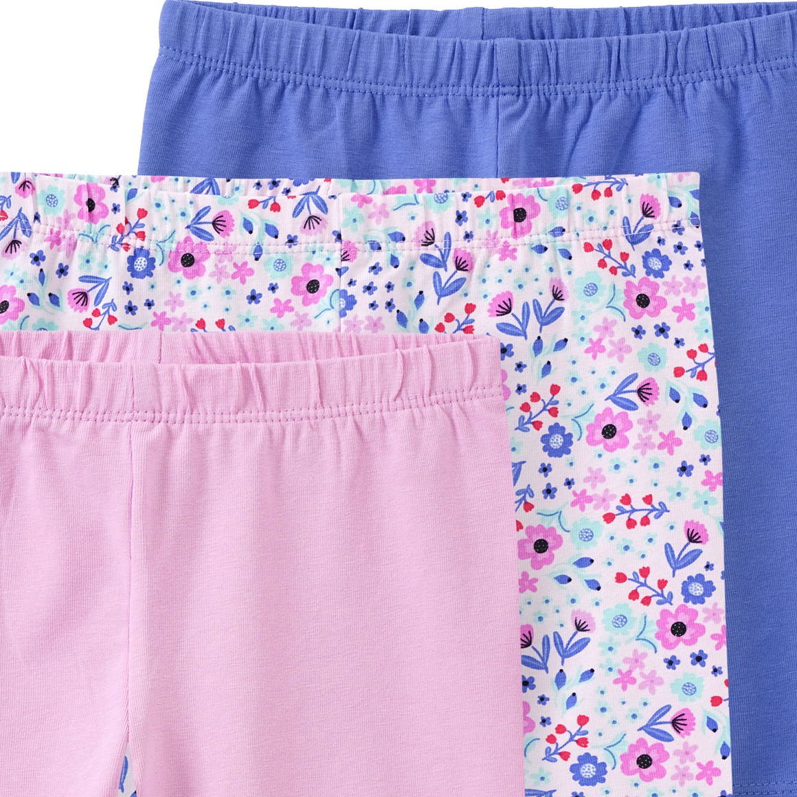 Famy 3 Baby Radler mit bunten Motiven helllila / blau / zartrosa