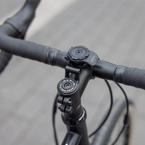 Stem Cap Mount Adjustable Universal Fahrrad Velo Vorbau Halterung Verstellbar mit Sicherungsverschluss (QLM-SCM-ADJ) - Schwarz