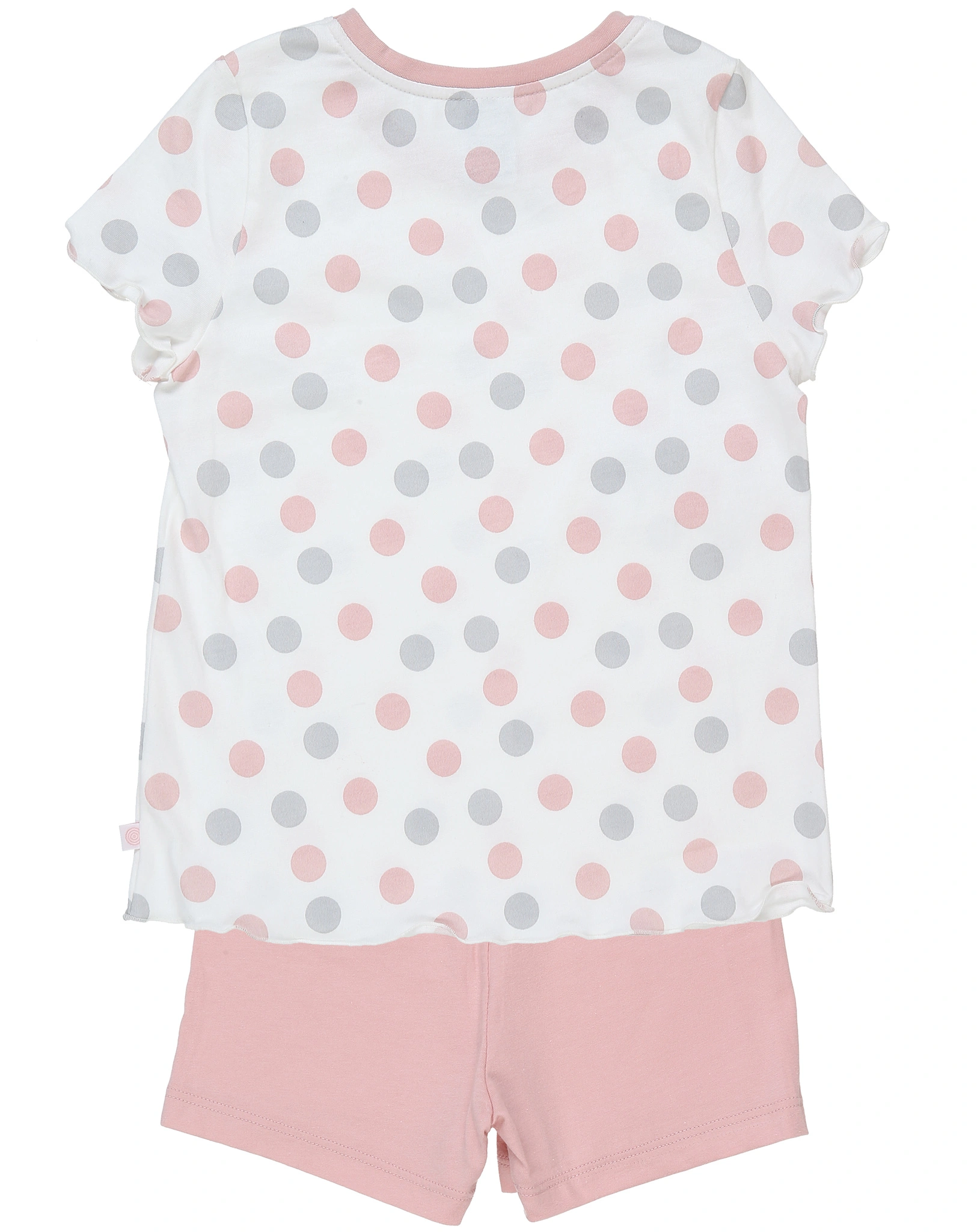 Schlafanzug NEW BASIC DOTS kurz in beige