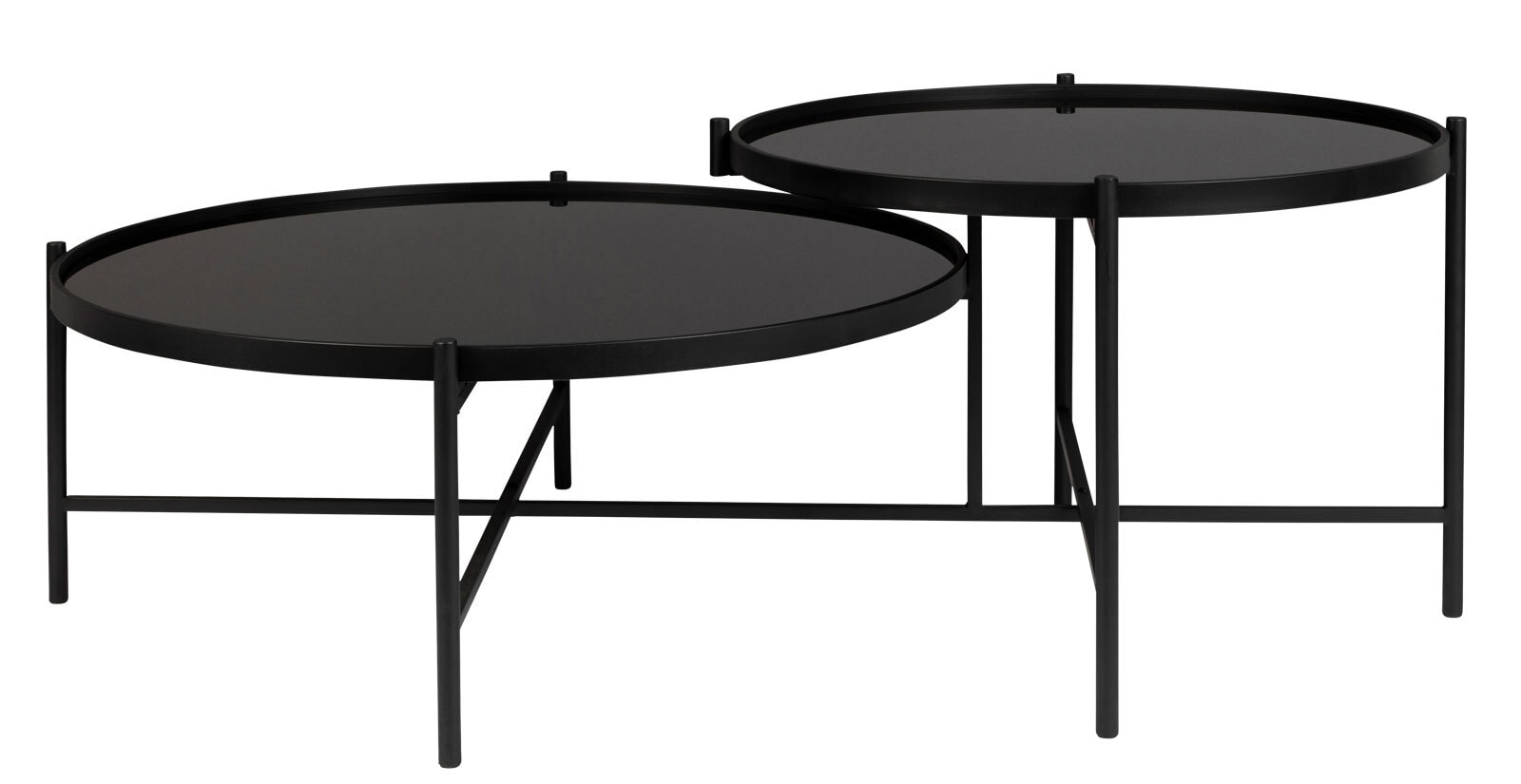 zuiver Beistelltisch MAC 2er-Set schwarz
