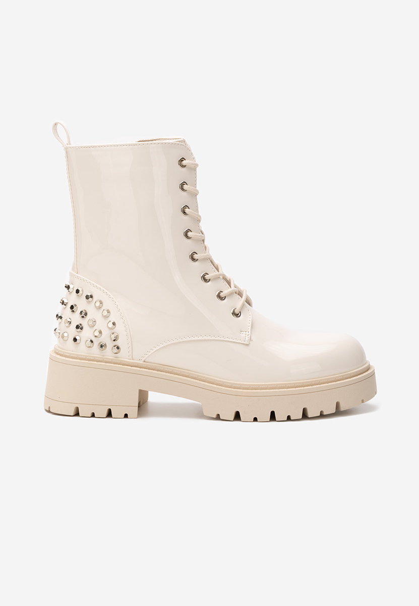 Bottines à plateau beige Erminia
