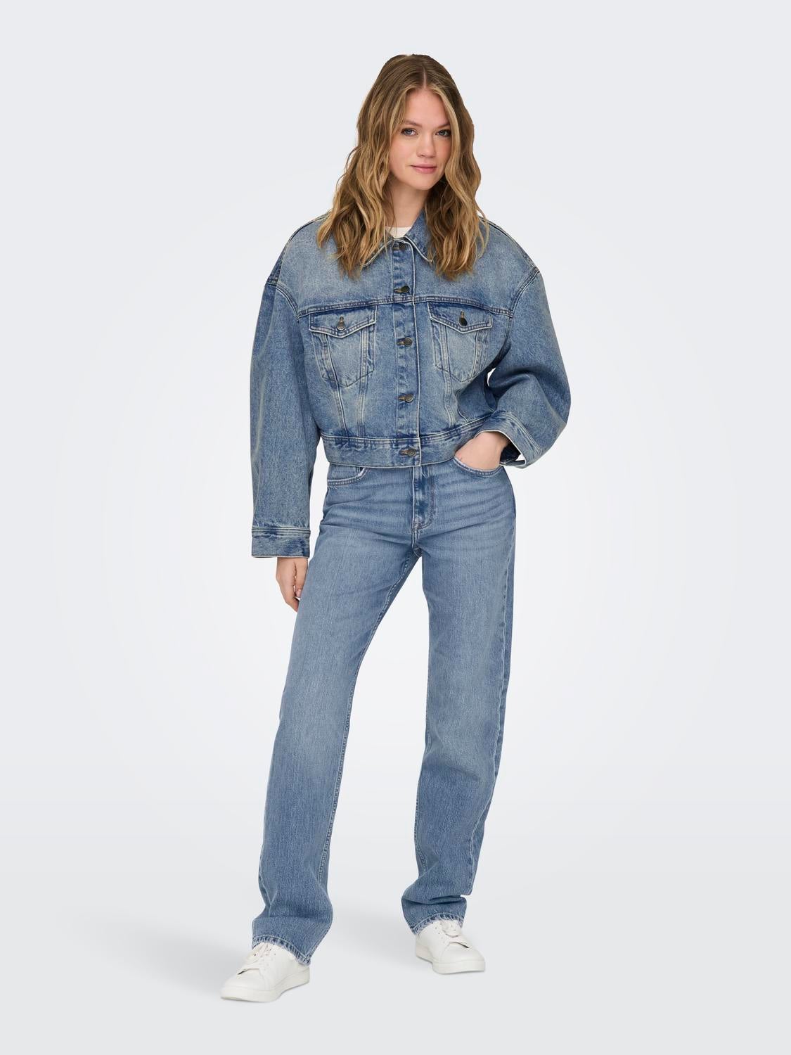 ONLLEIGH Jeansjacke Medium Blue Denim