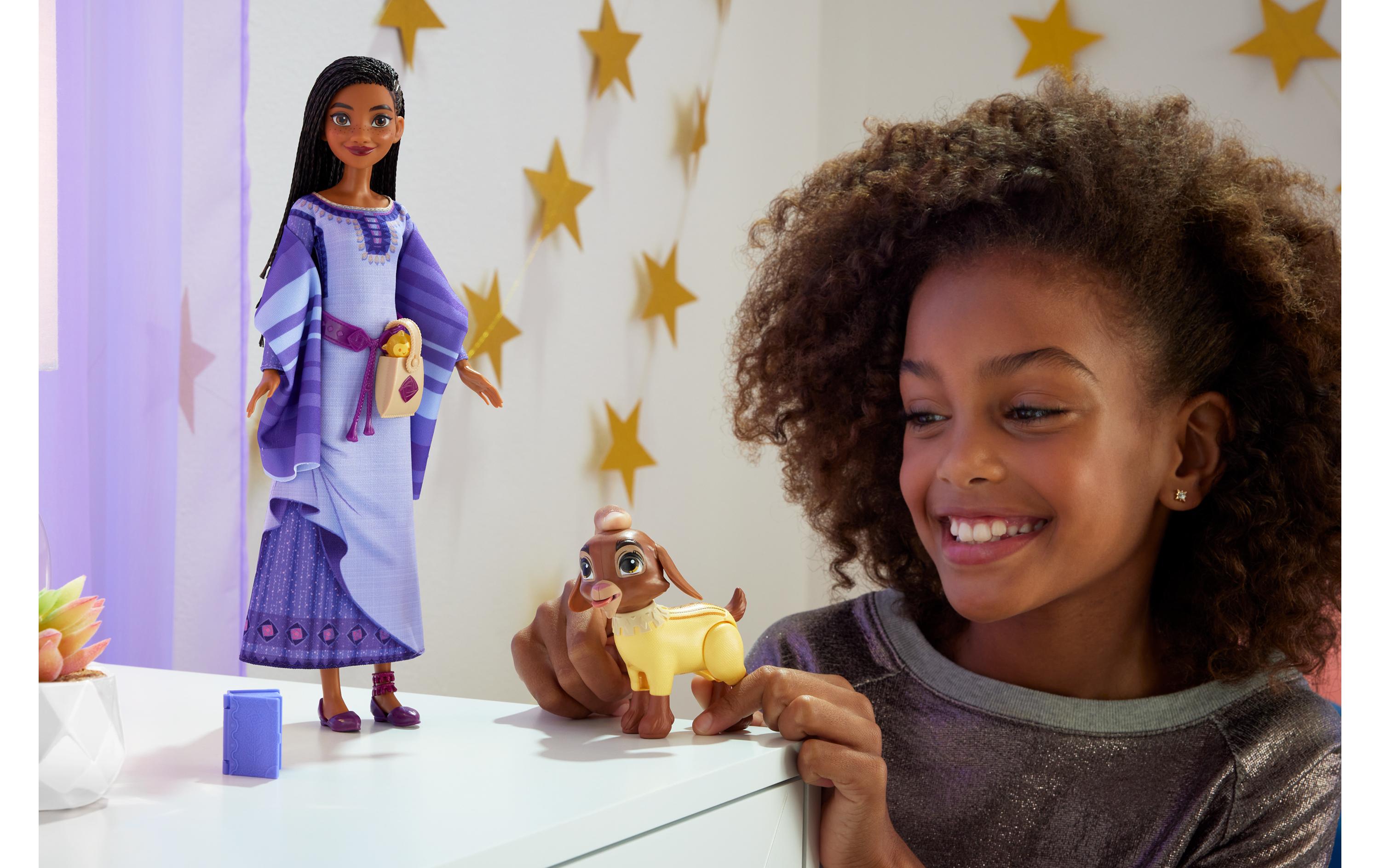 Puppe Disney Wish Asha von RosasBewegliche Puppe mit Tierfreund und Zubehör