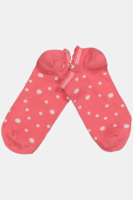 Sneakersocken, gemustert, Knopf