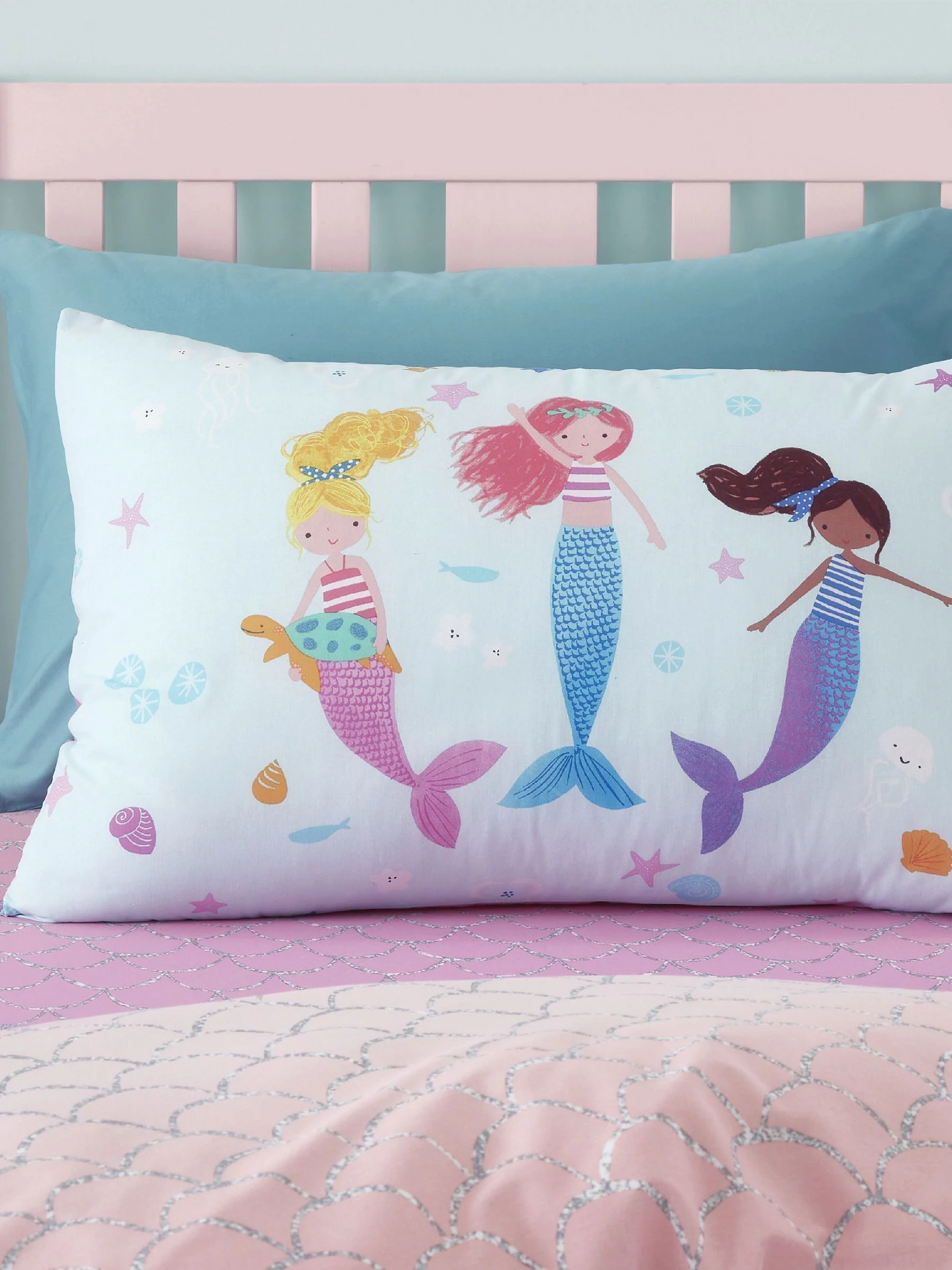 Catherine Lansfield Mermaid omkeerbare dekbedovertrekset