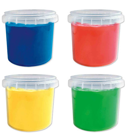 SES Creative Fingerfarbe - 4x110ml - Primärfarben