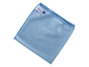 Microfiberklud 40x40cm blå til glasrengøring,20 pk x 10 stk/krt