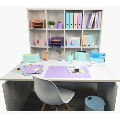 Exacompta Ecobin Aquarel - Corbeille à papier - 15L - bleu pastel