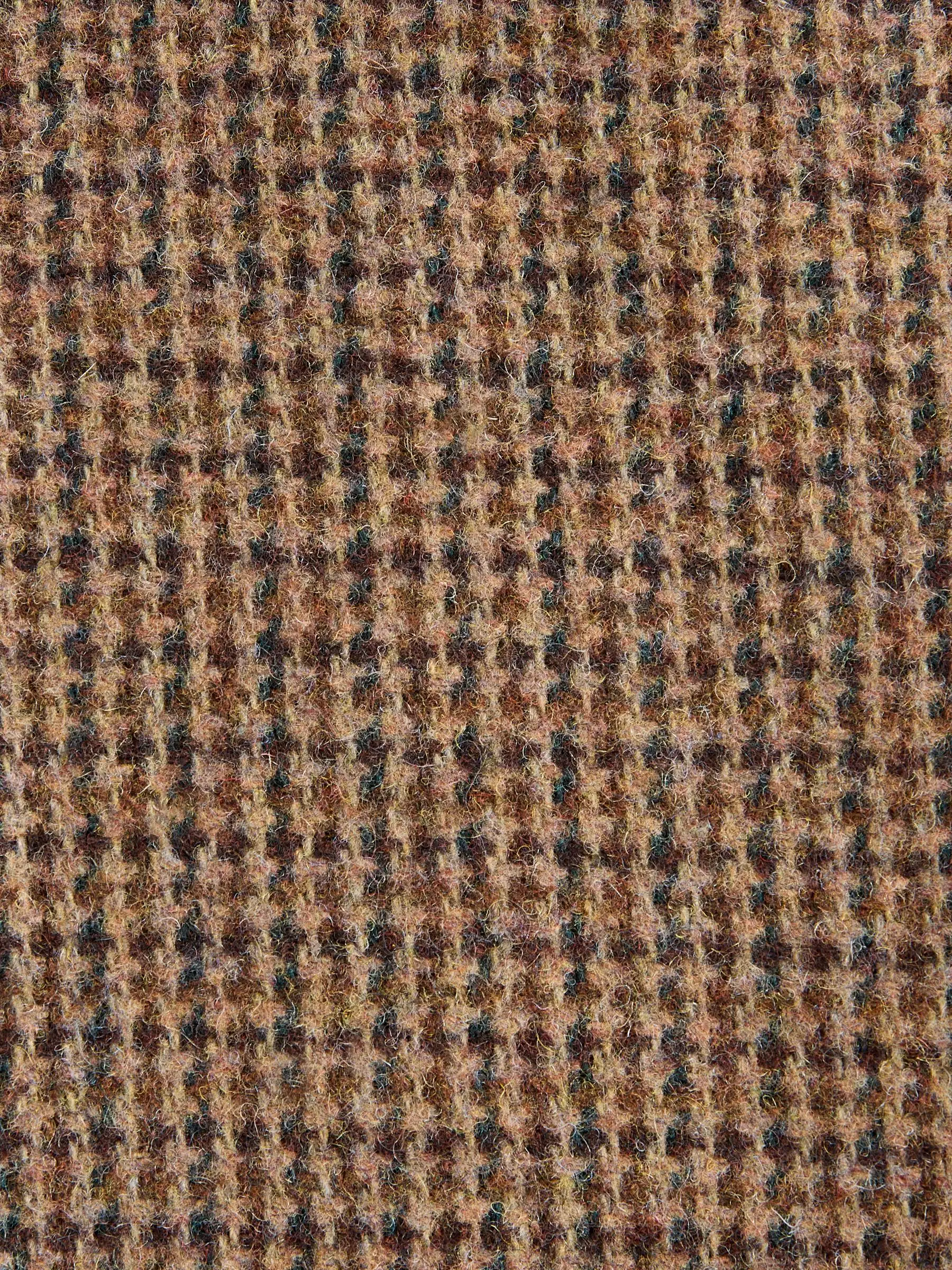 Multi - Textured Dogtooth Trousers With Wool