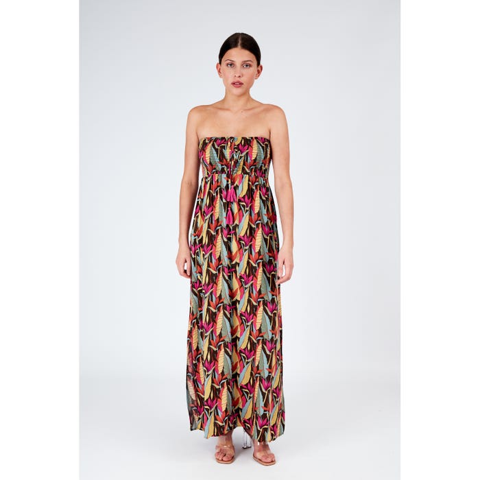 Veritas-Strandjurk smock bloemen