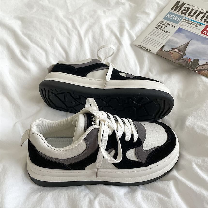 caneik - Color Block Platform Sneakers