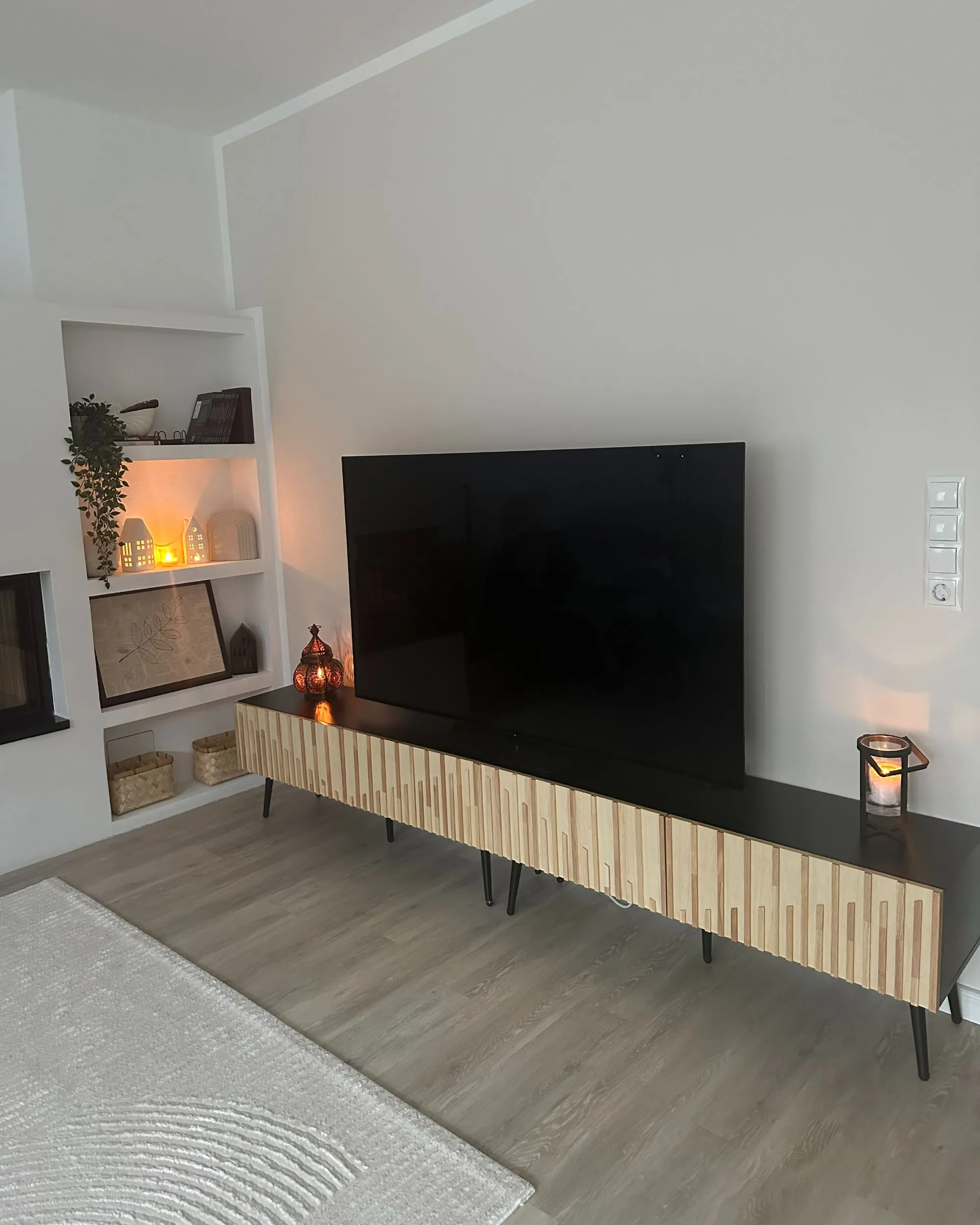 TV-meubel DALCROSS Bruin/zwart