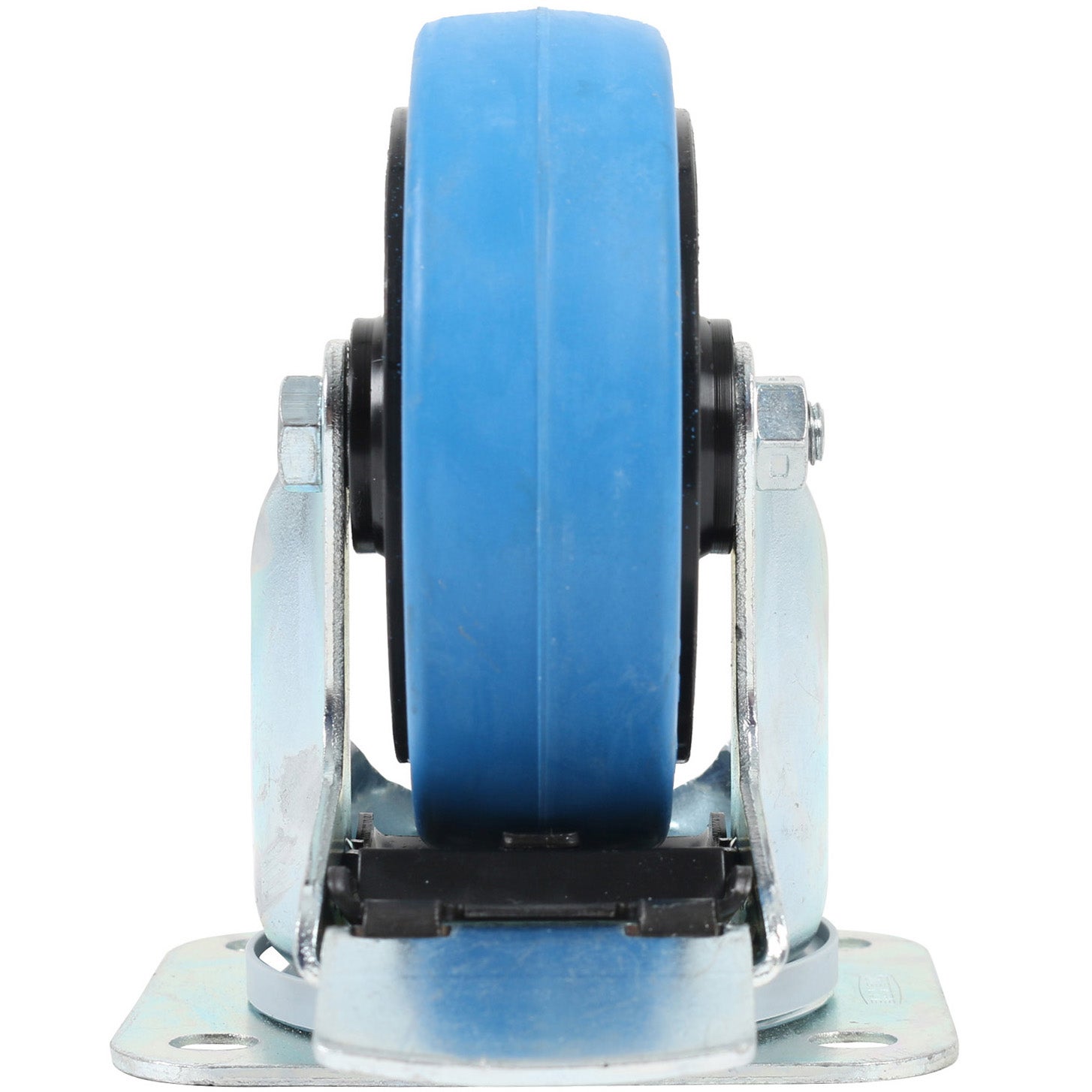 TENTE 3477 UFR 100 P62 blauw zwenkwiel met rem 100 mm