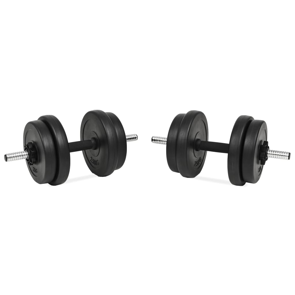 Conjunto de halteres Vidaxl de 14 peças, 20 kg