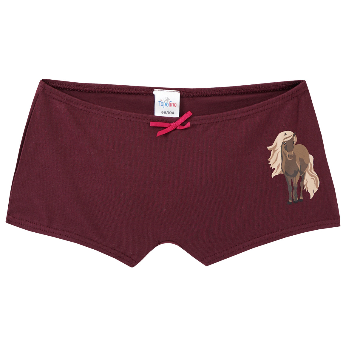 Topolino 3 Mädchen Pantys im Set himbeer / bordeauxrot