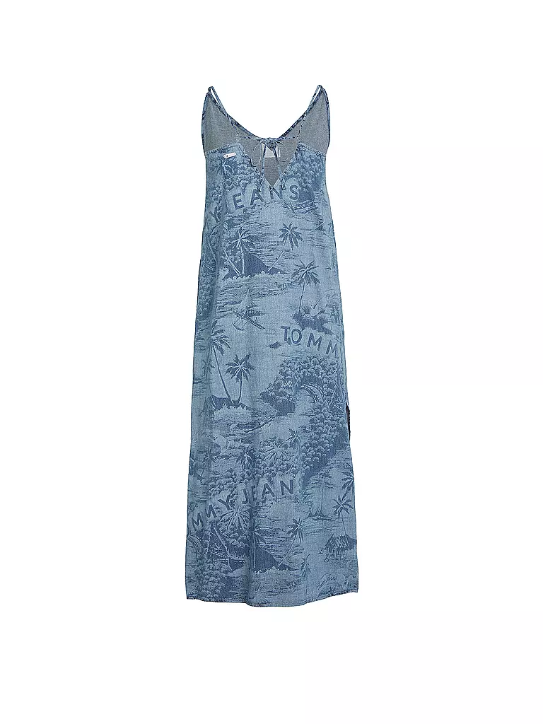 TOMMY JEANS Midikleid  blau