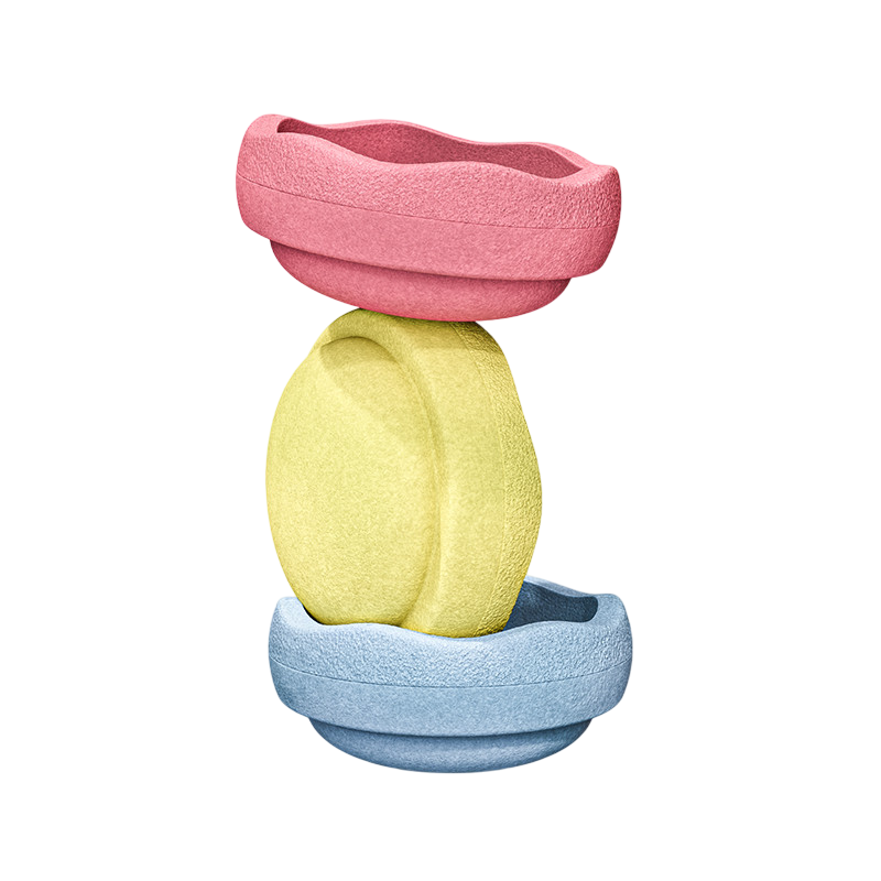 Stapelstein pastel primary