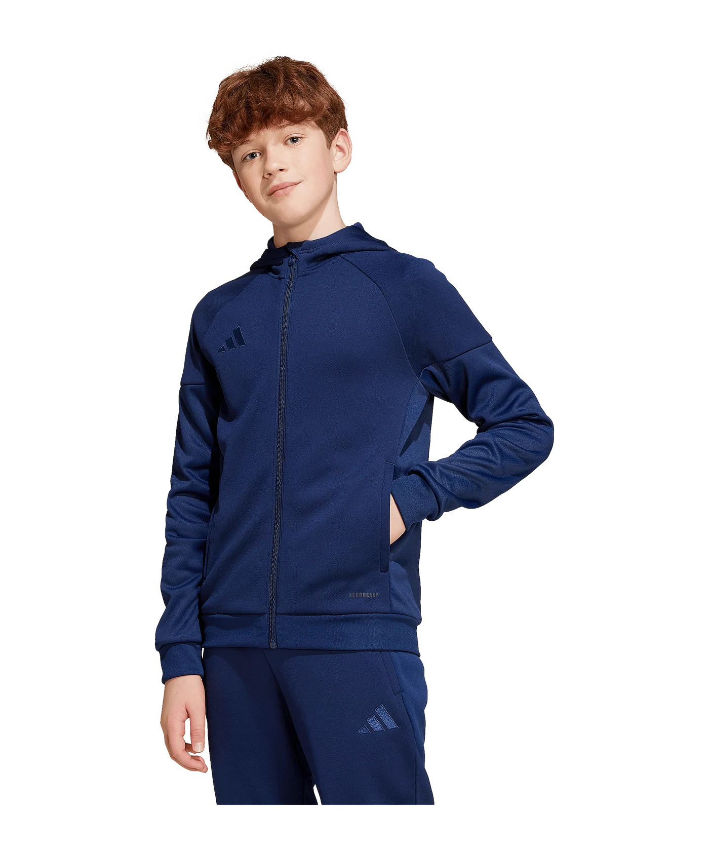 adidas Tiro 25 Kapuzenjacke Kids Blau
