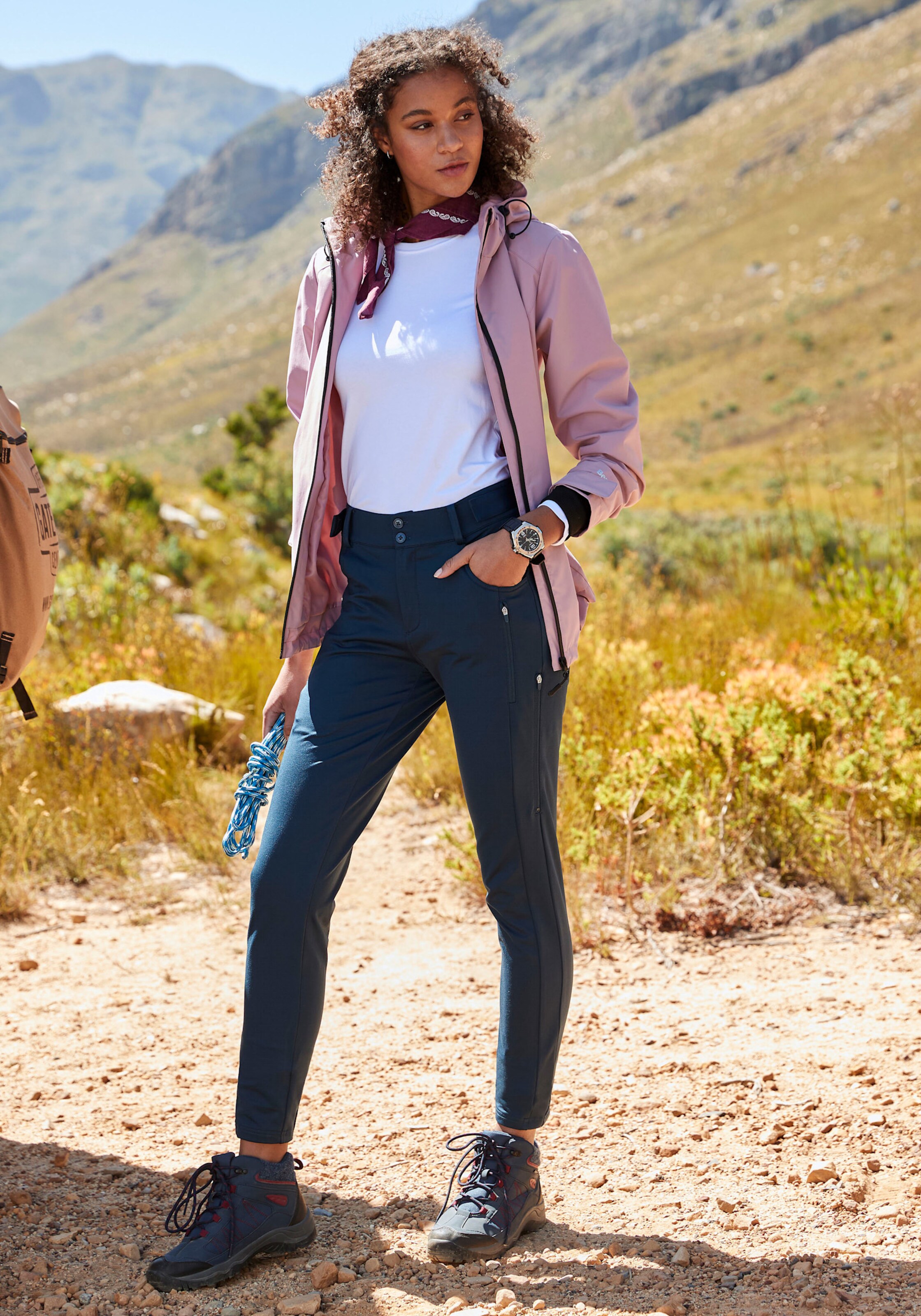 LASCANA ACTIVE Trekkinghose in blau