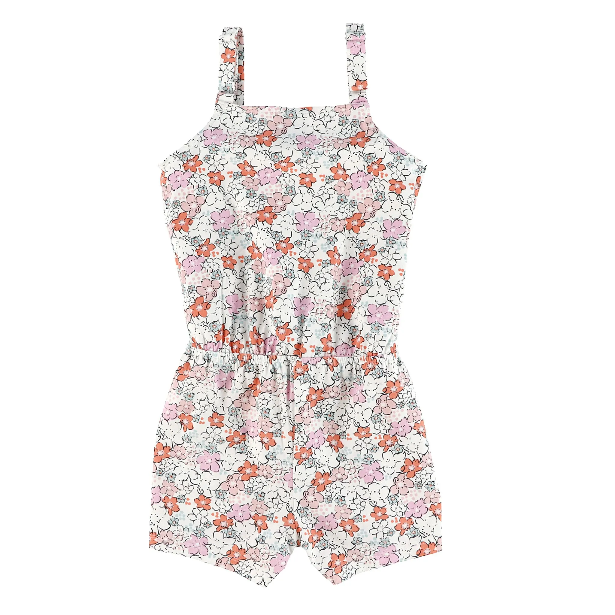 Chat Botté Combi-Court Floral 2-8ans
