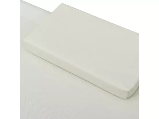 Chaise longue d'extérieur Tissu Crème