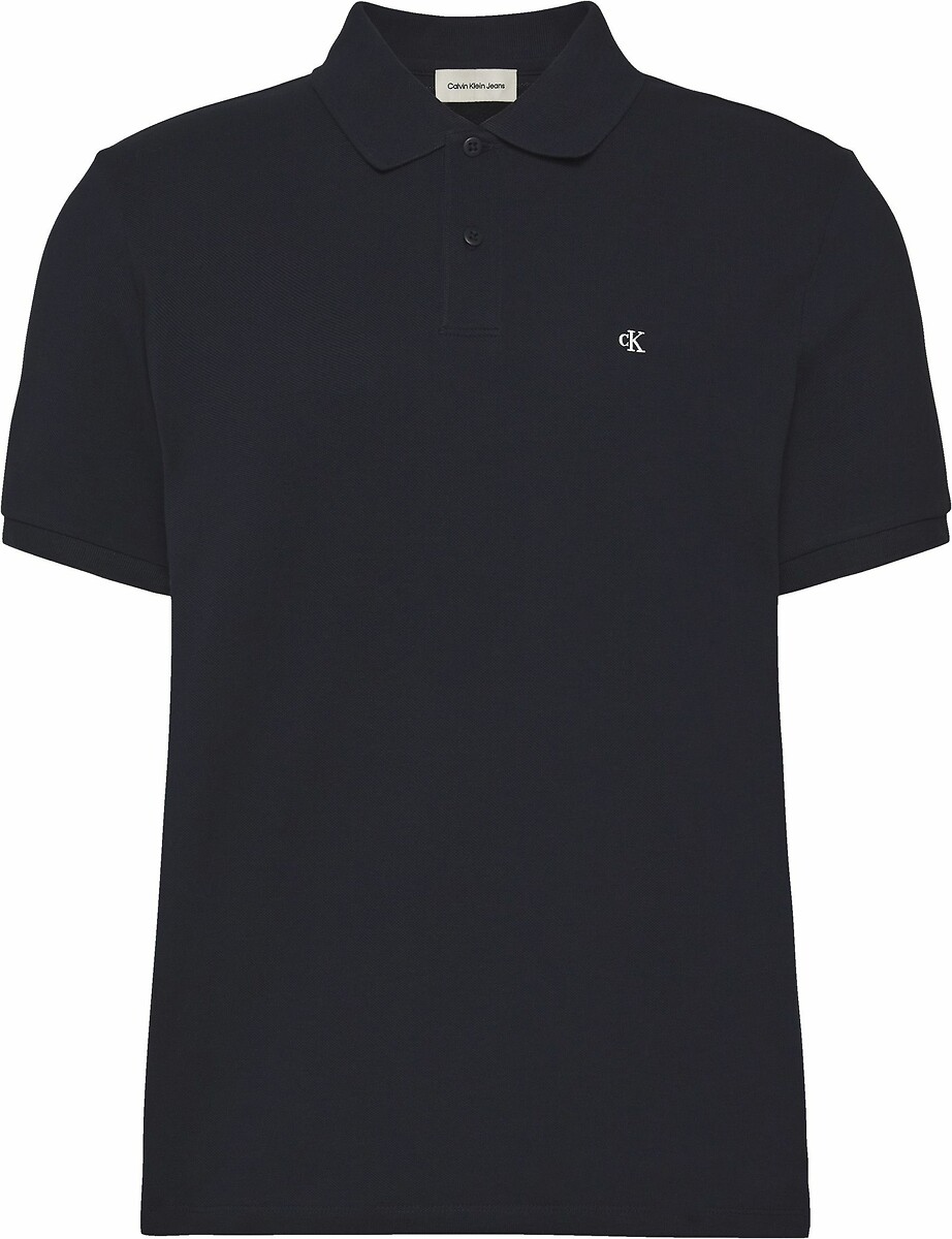 CALVIN KLEIN JEANS<br>Camisa polo em algodão piqué com mangas curtas