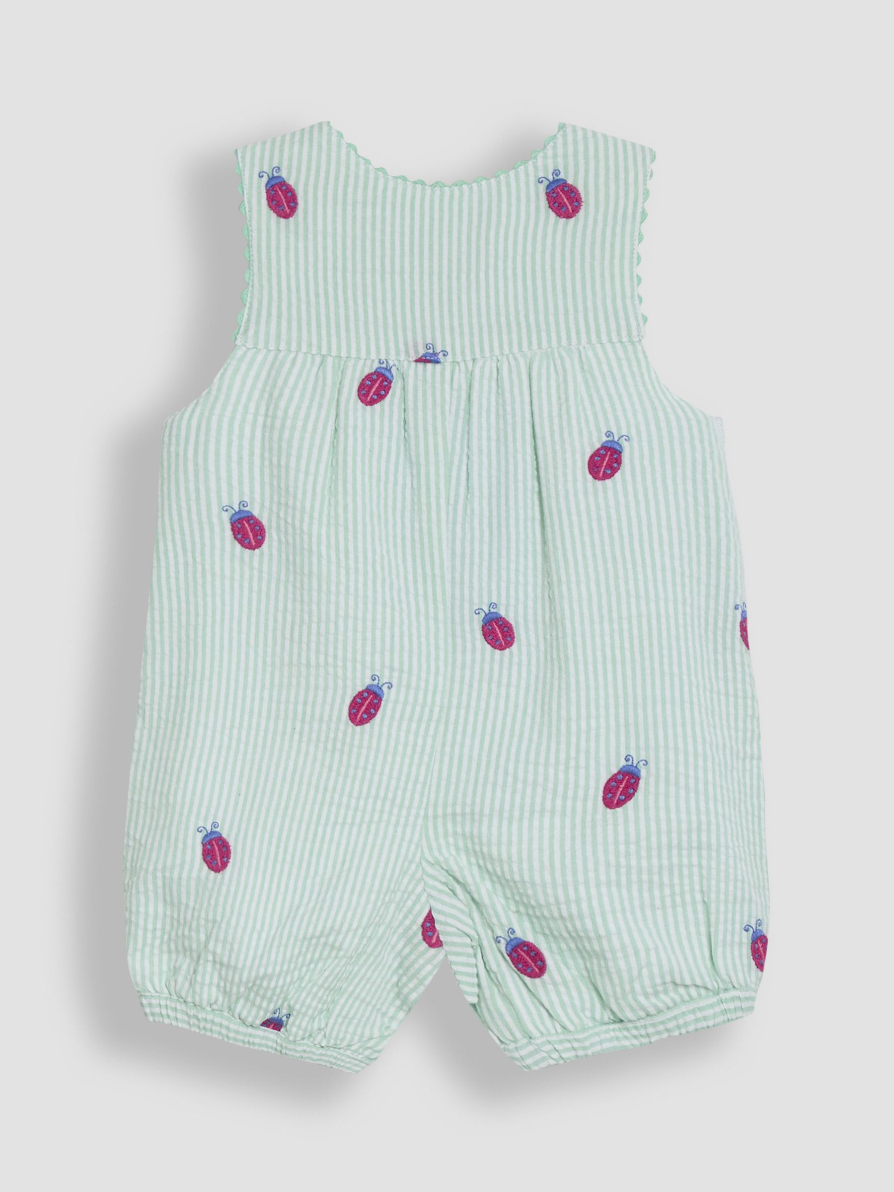 JoJo Maman Bébé - Tuinbroek met borduursel