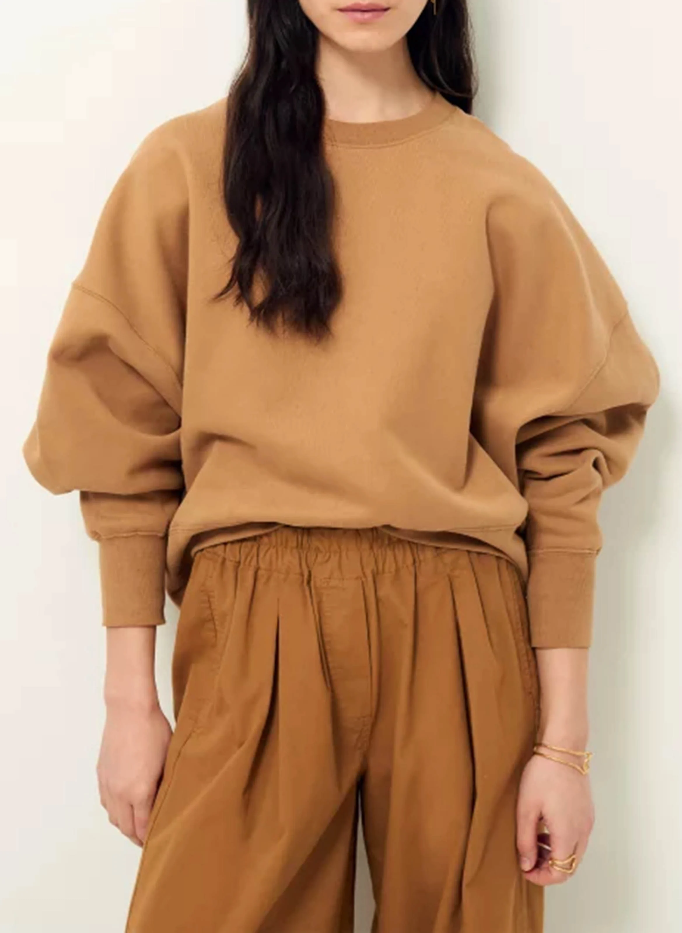 ISI - Sweat court oversize en coton| Beige