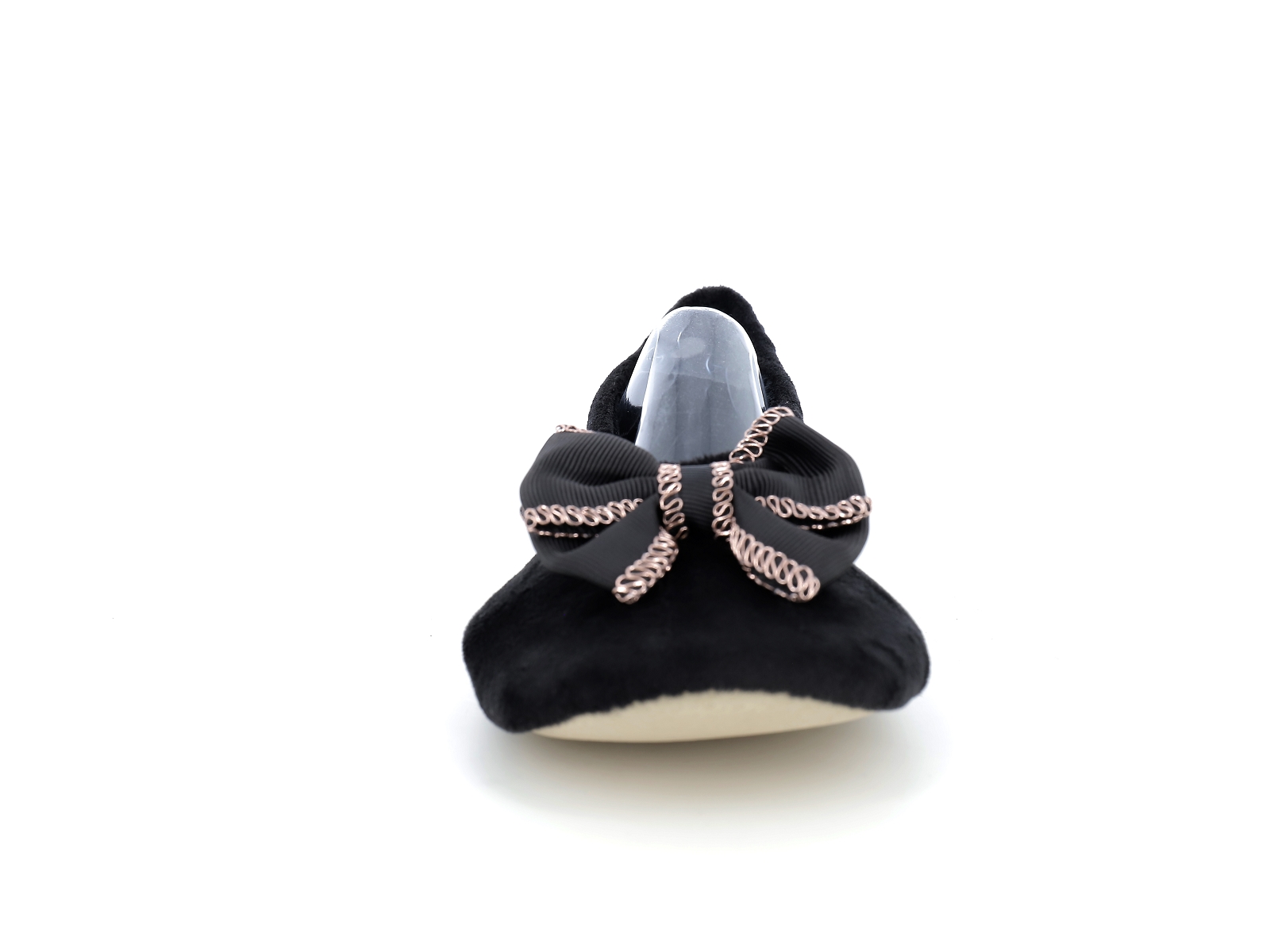 Isotoner-97389 Textile Velours Noir