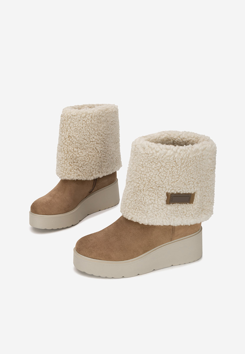 Bottes fourrées femmes kaki Galtea V2