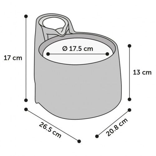 Bebedouro automático, branco