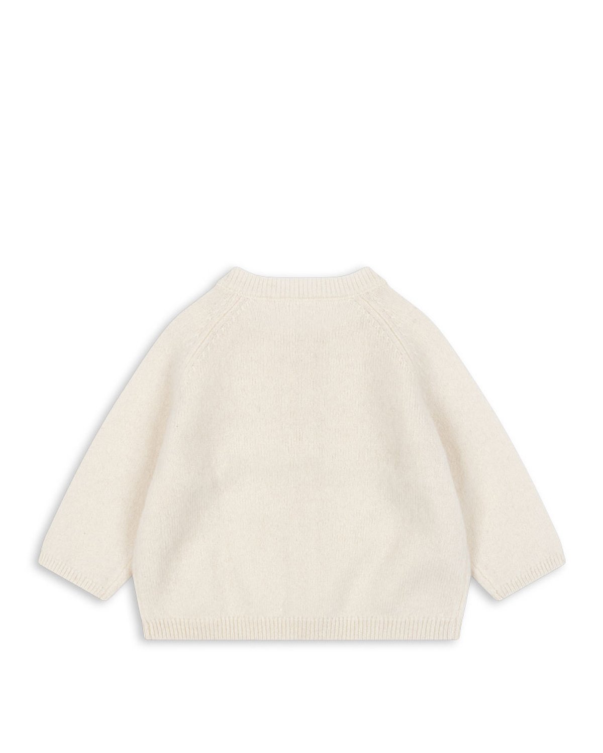 Ullcardigan Baby m/ Perlemorknapper – 100% Merino