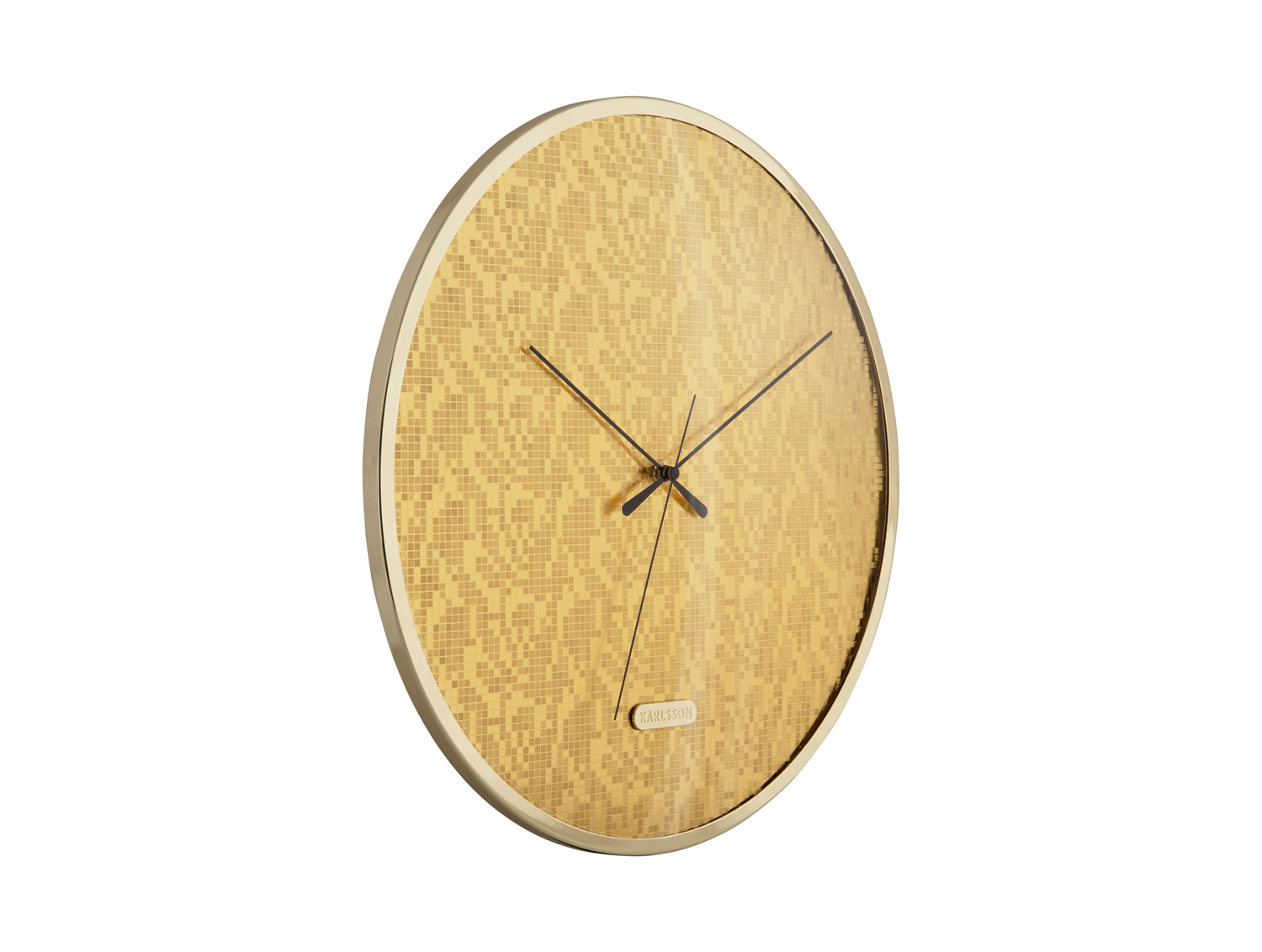 Wall clock Disco gold