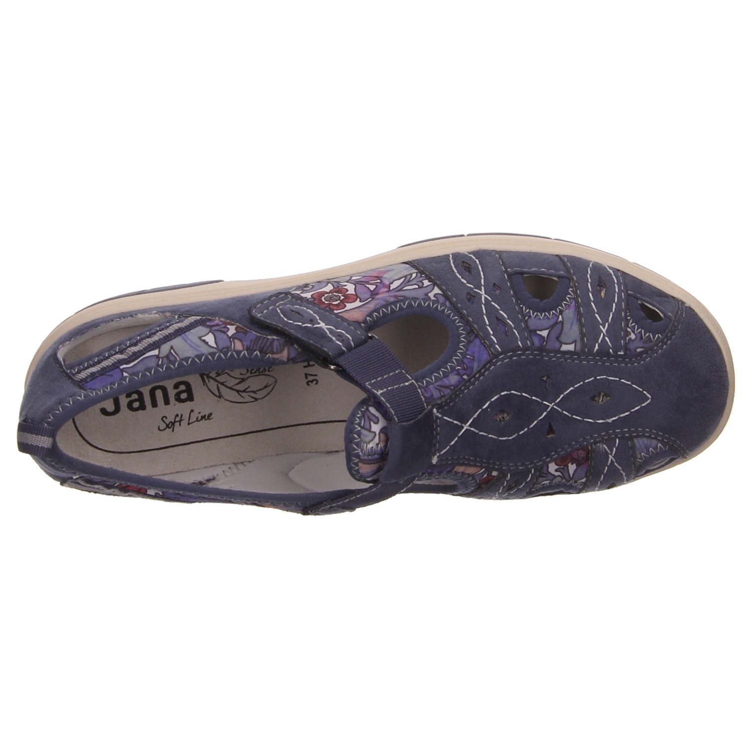 Jana Shoes Slipper denim blau