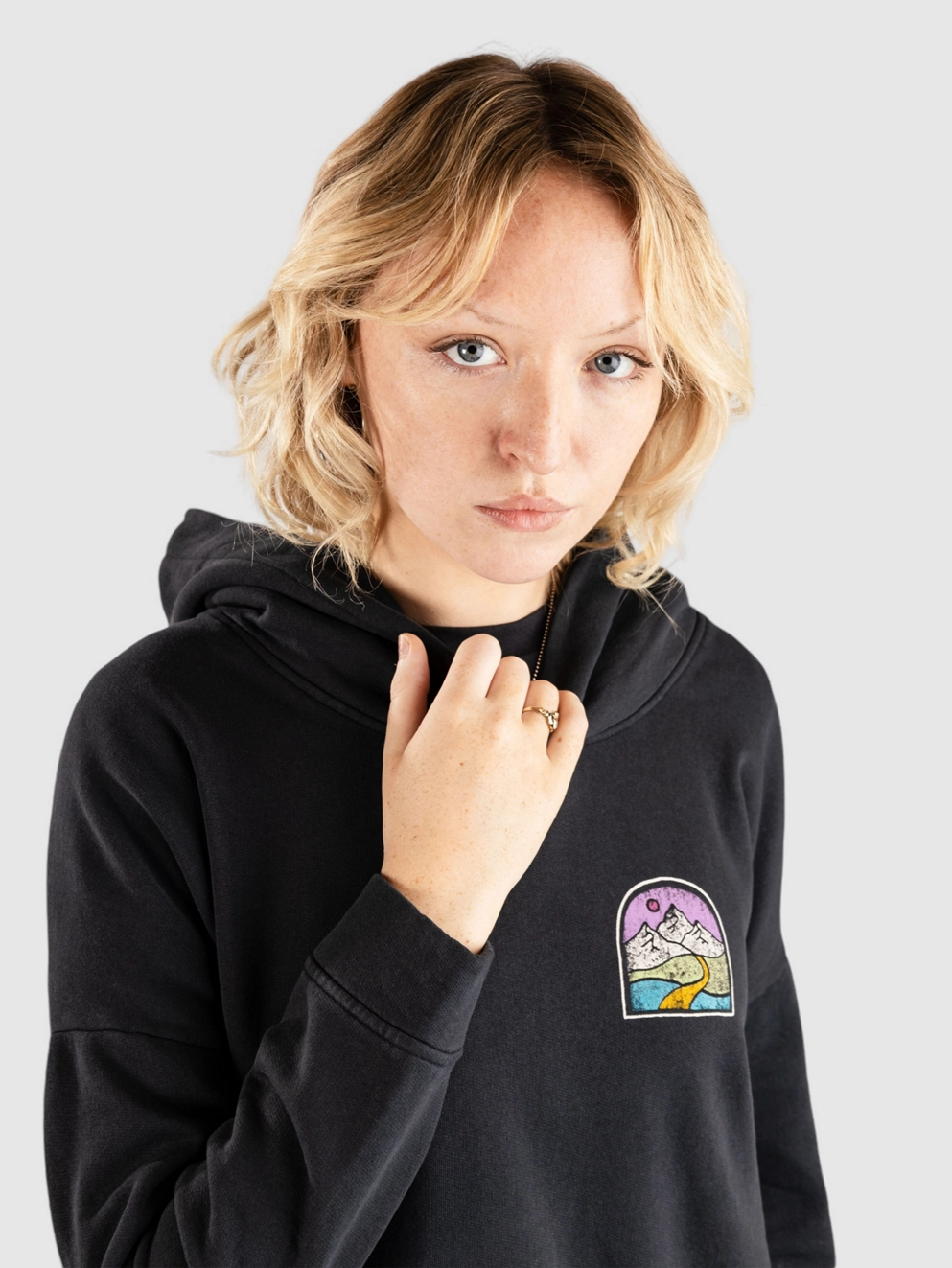 Passenger Friday Collective Recycled Cotton Hoodie black