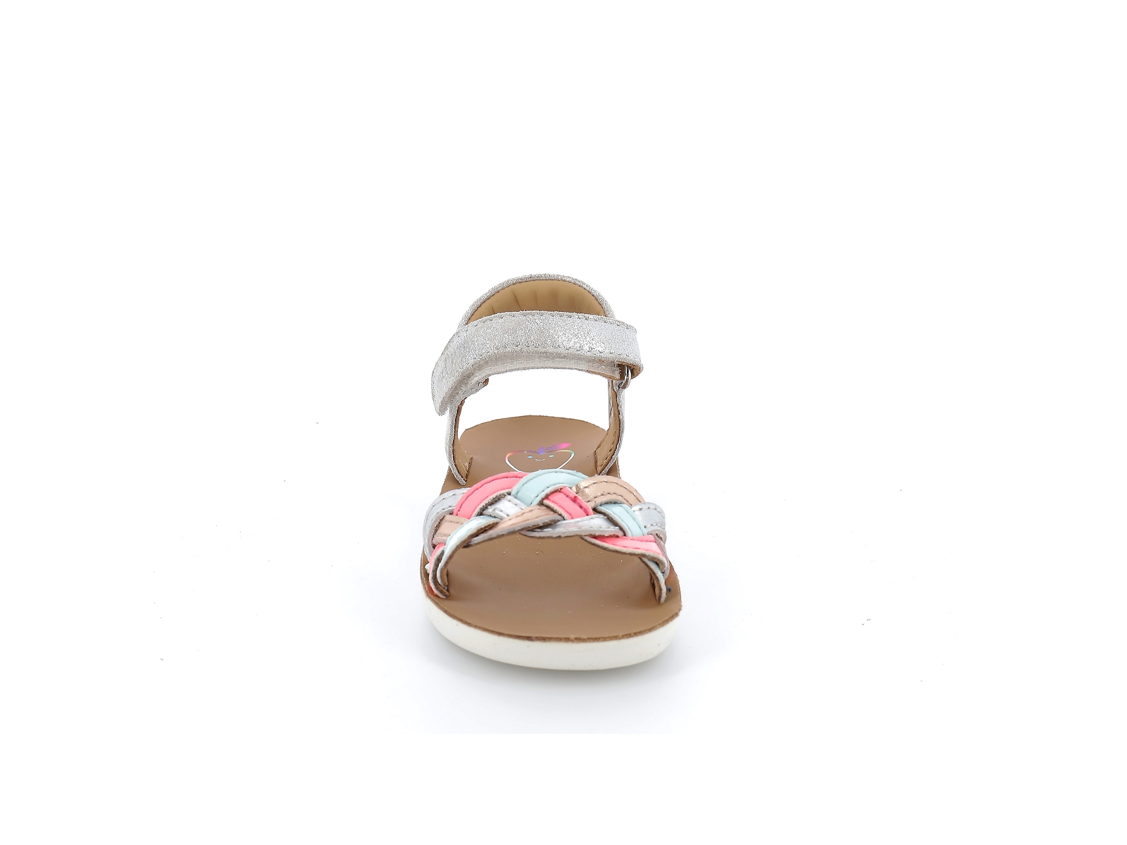 Shoopom-GOA WOWO K4MLDL0402 Cuir Argent Fushia