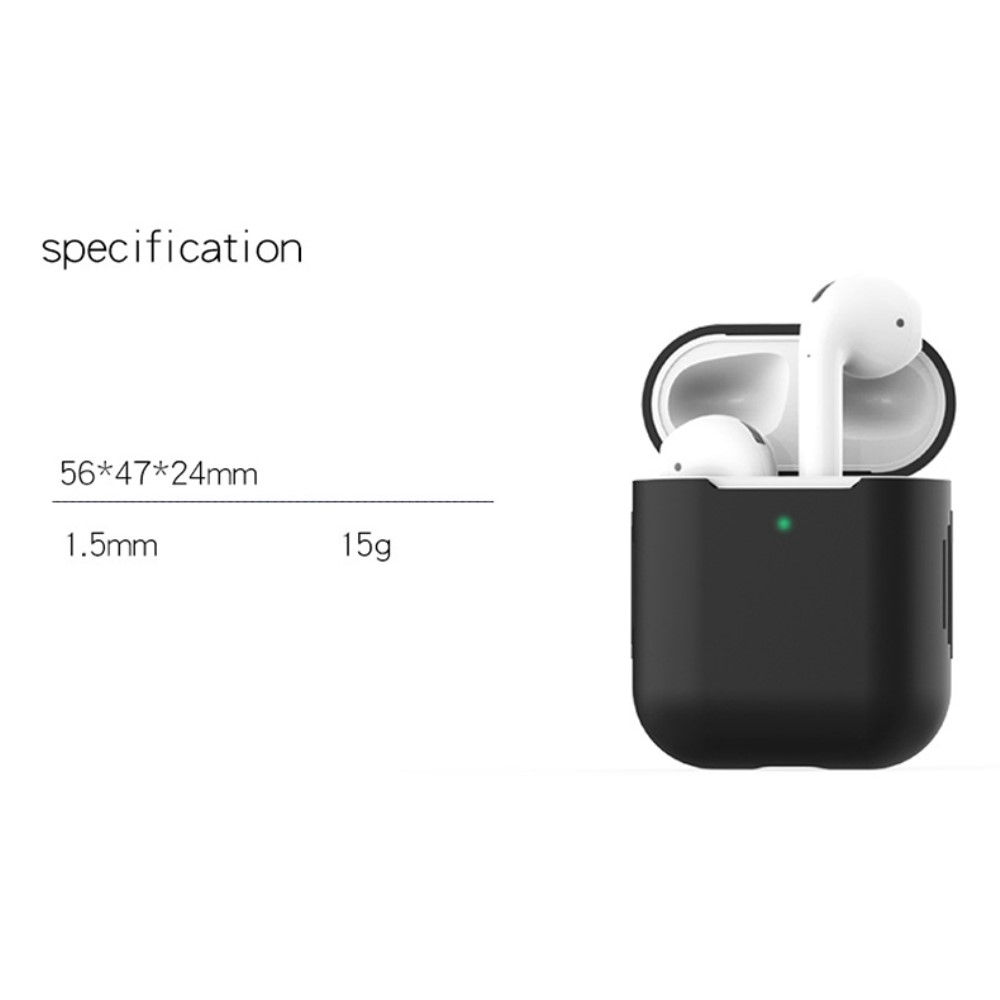 AirPods (1. & 2. Generation) Silikon Case Schutzhülle Abdeckung - Orange / Coral (Matt)