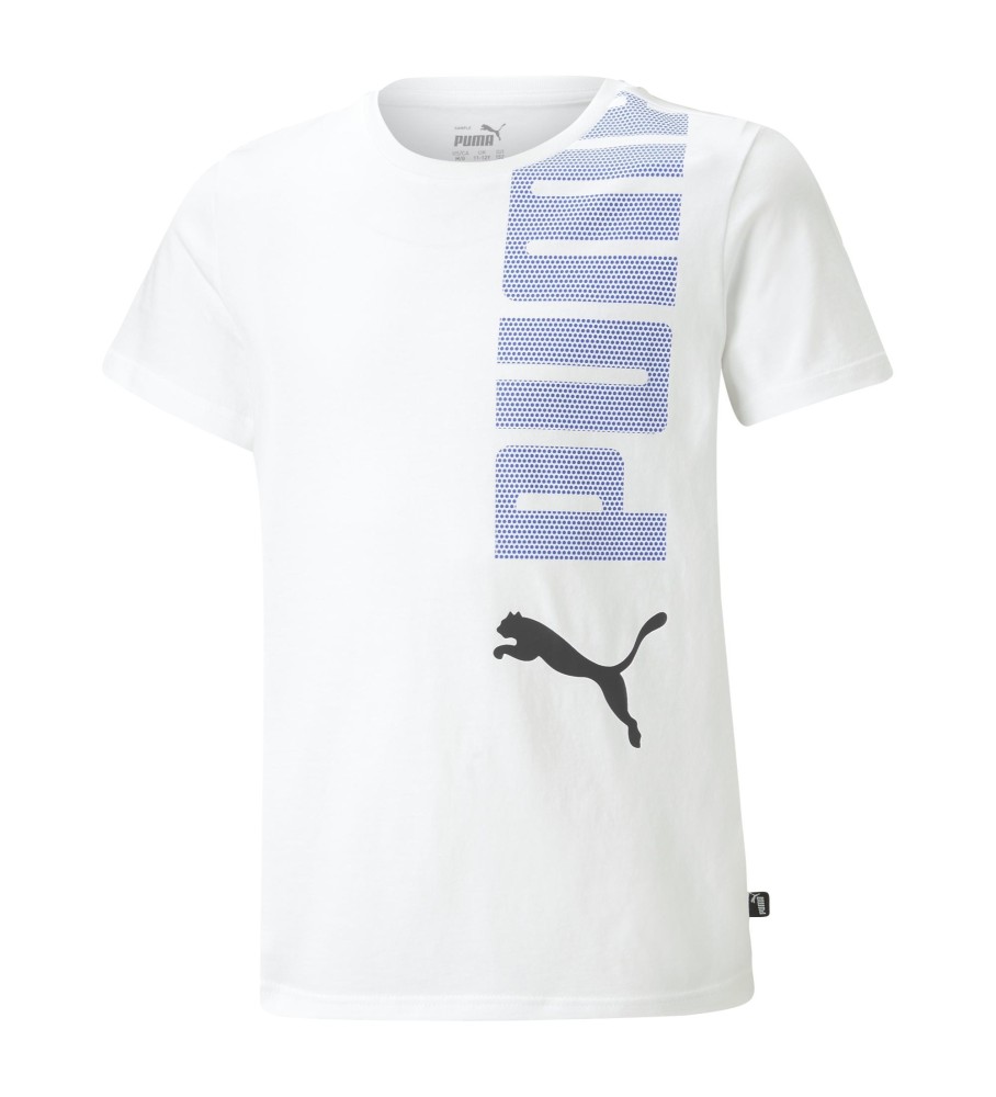 Camiseta Puma Ess+ Logolab branca