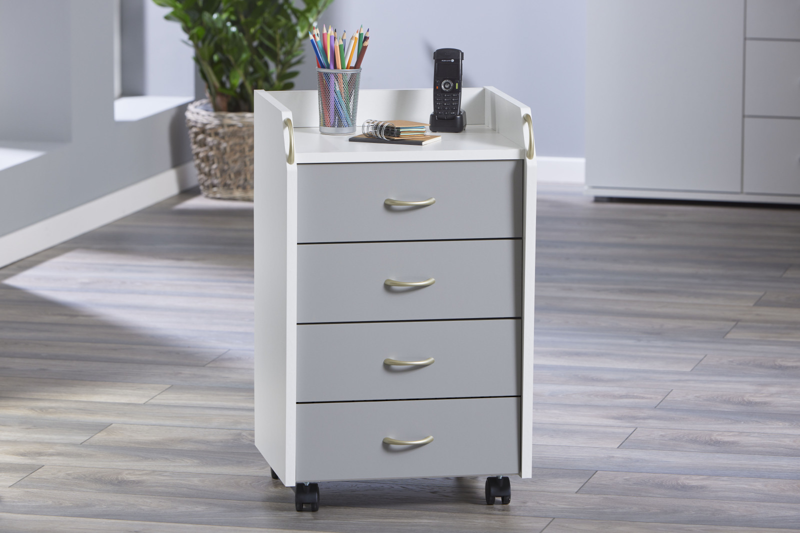 Container PRINTI - weiß - 40 cm