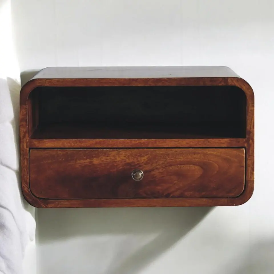 Massief Houten Vloeiende Eiken Sidetable