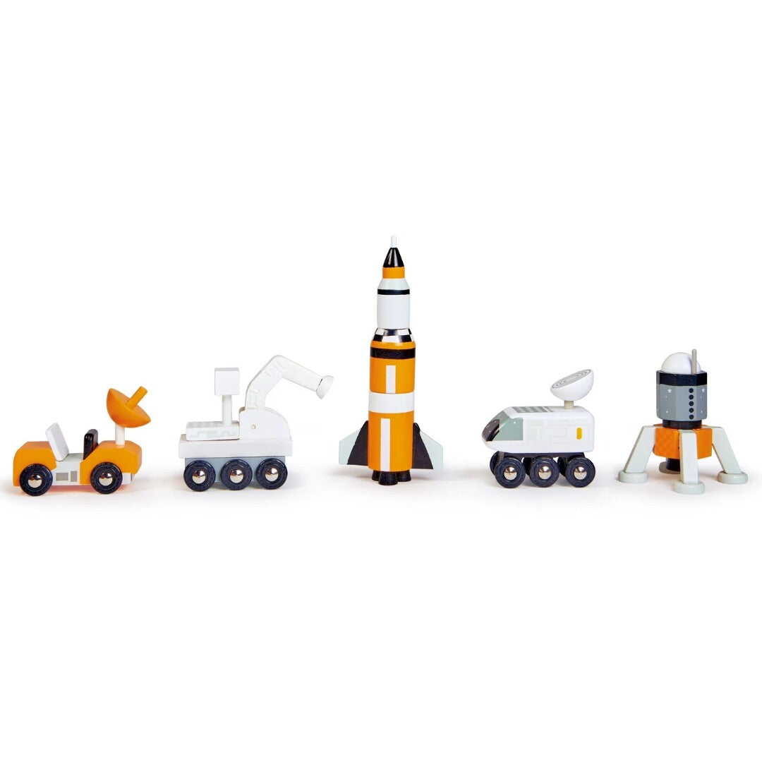 Tender leaf toys ruimtevoertuigen - 5st