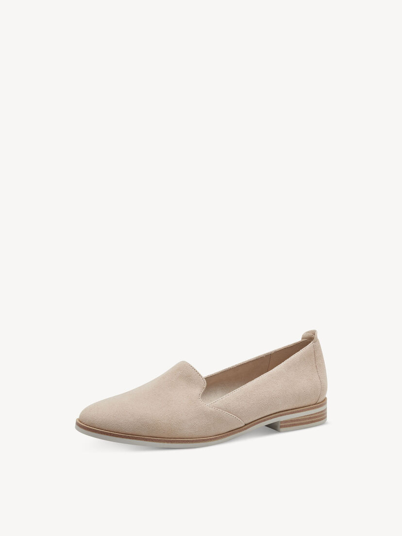 Leren Instappers - beige