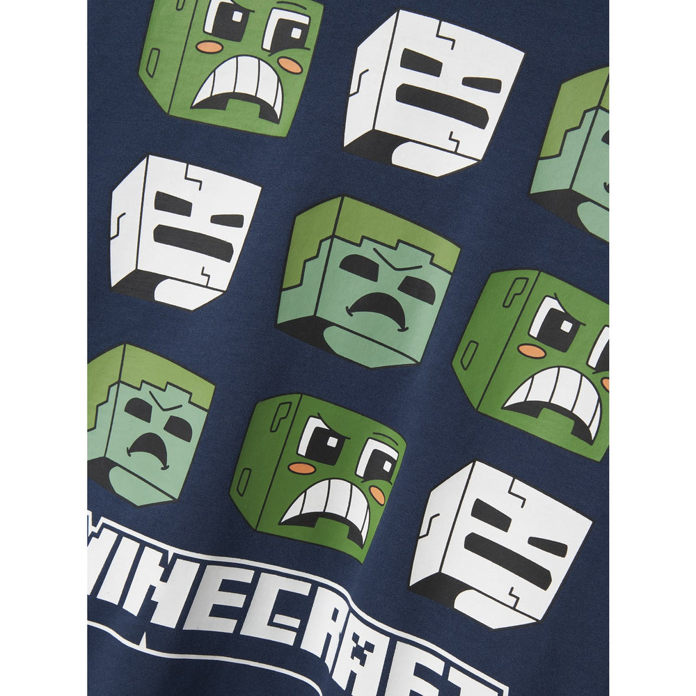 Køb Name It Insignia Blue Nkmsaag Minecraft Nreg Sweat Wh Bru Bfu