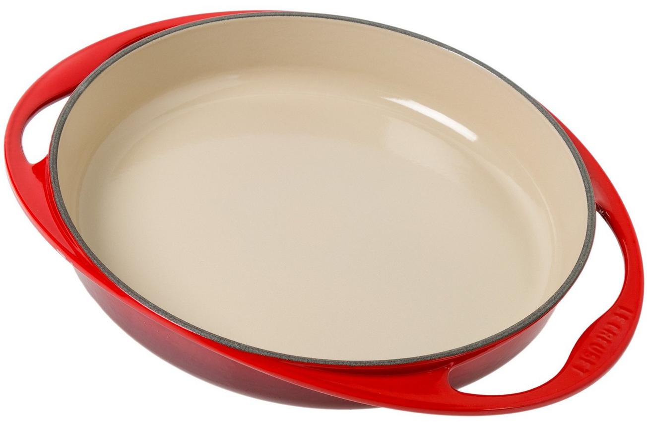 Le Creuset taartvorm/ tarte tatin, 28cm, kersenrood